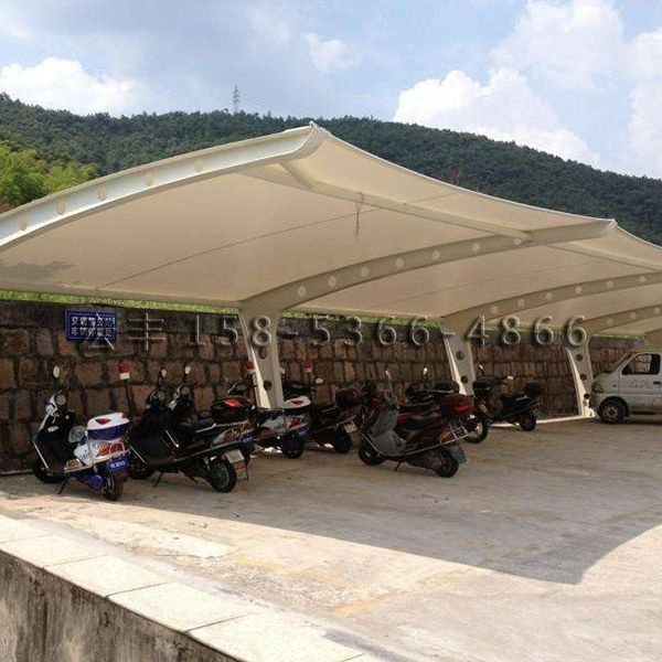 膜结构摩托车棚
